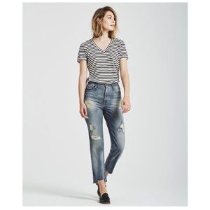 Phoebe Denim from AG jeans! High rise straight cropped denim with a vintage wash